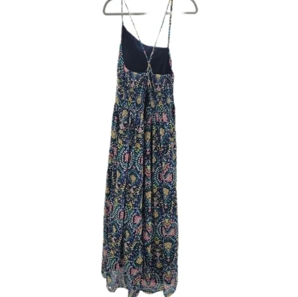 Old Navy Fit &‎ Flare one-shoulder floral maxi dress in Tile Blue sze Large Tall - Picture 3 of 10